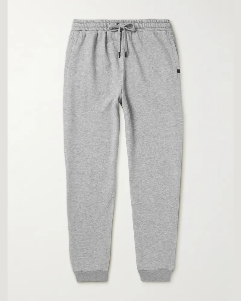 Derek Rose Quinn 1 Tapered Cotton and Modal-Blend Jersey Sweatpants Gray