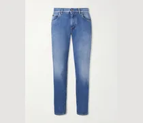 Slim-Fit Straight-Leg Jeans