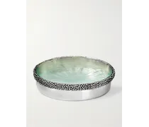 Caviar Flaschenhalter aus Silber und Glas