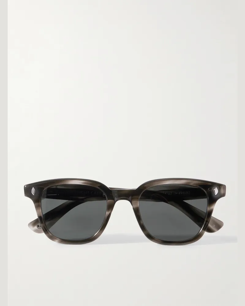 Garrett Leight Broadway D-Frame Acetate Sunglasses Black