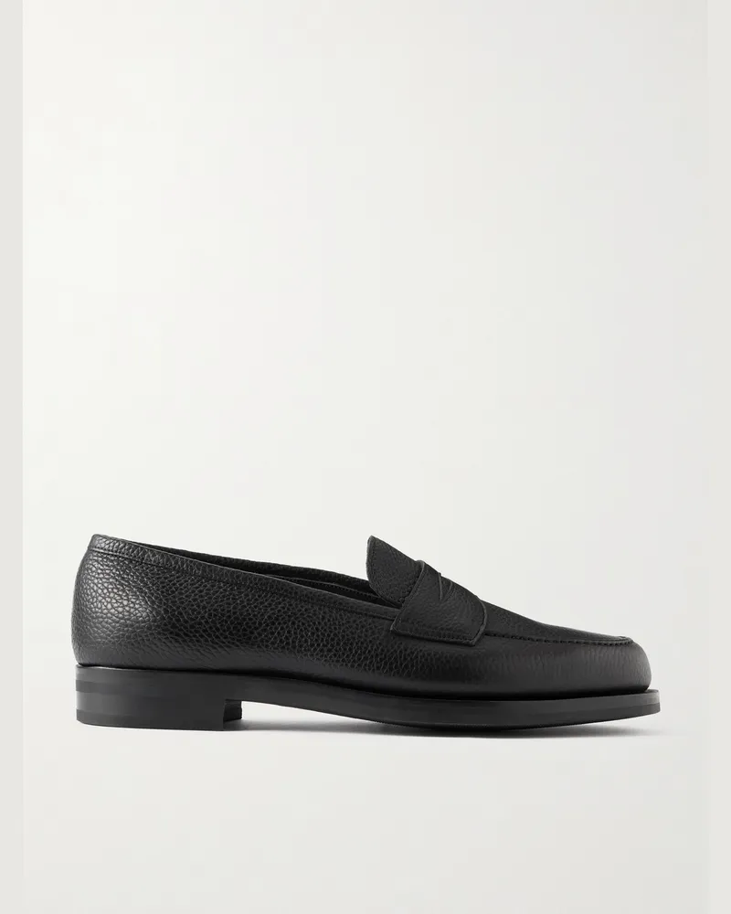 Edward Green Pimlico Full-Grain Leather Penny Loafers Black