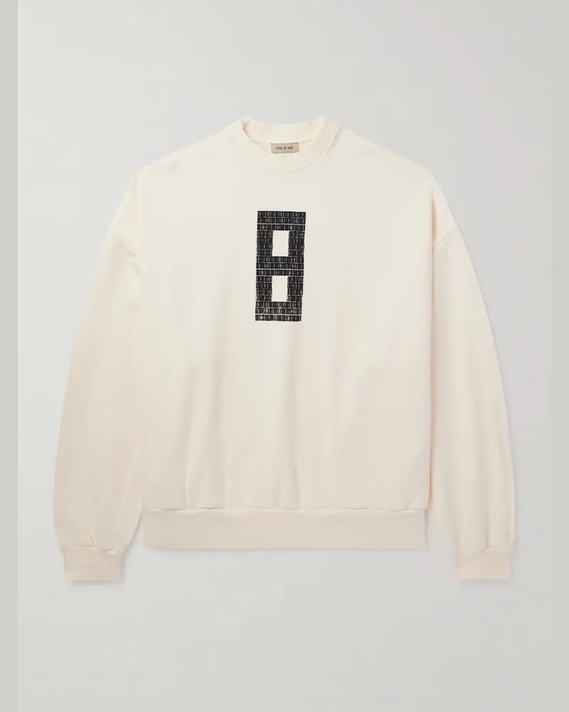 Fear of God Sweatshirt aus Baumwoll-Jersey mit Print Neutral