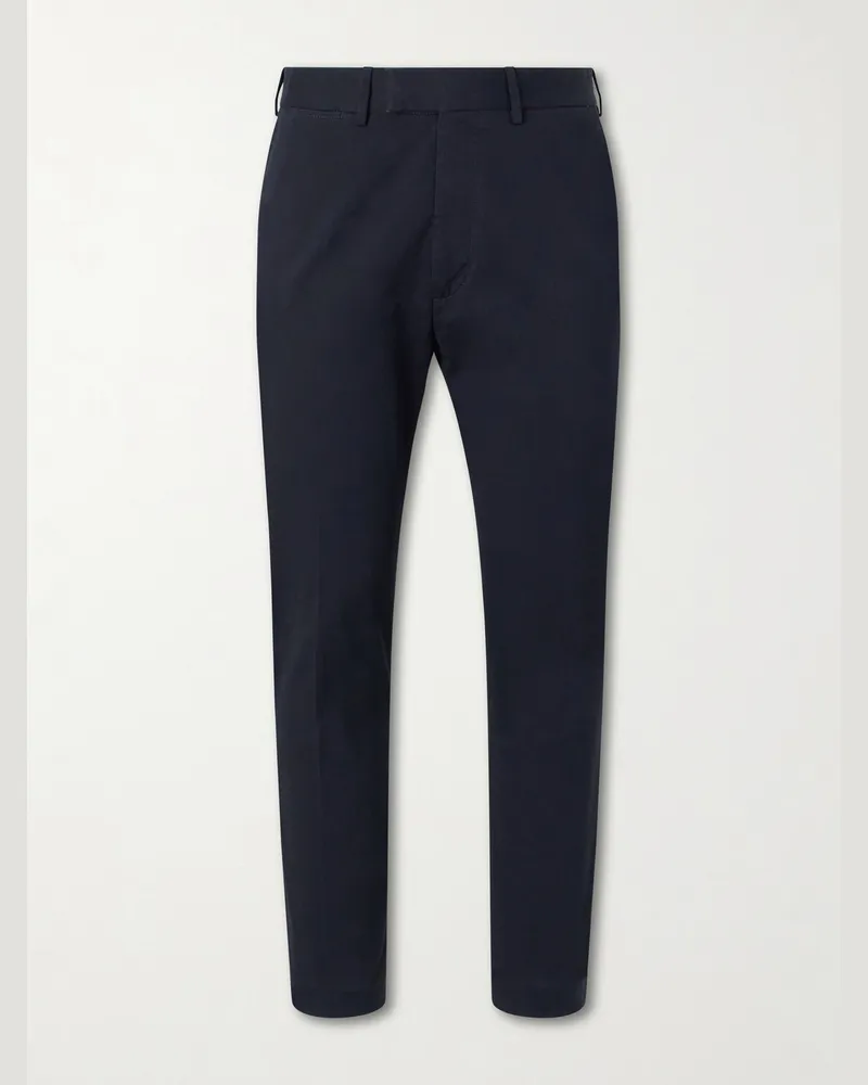 Tom Ford Tapered Cotton-Blend Twill Trousers Black