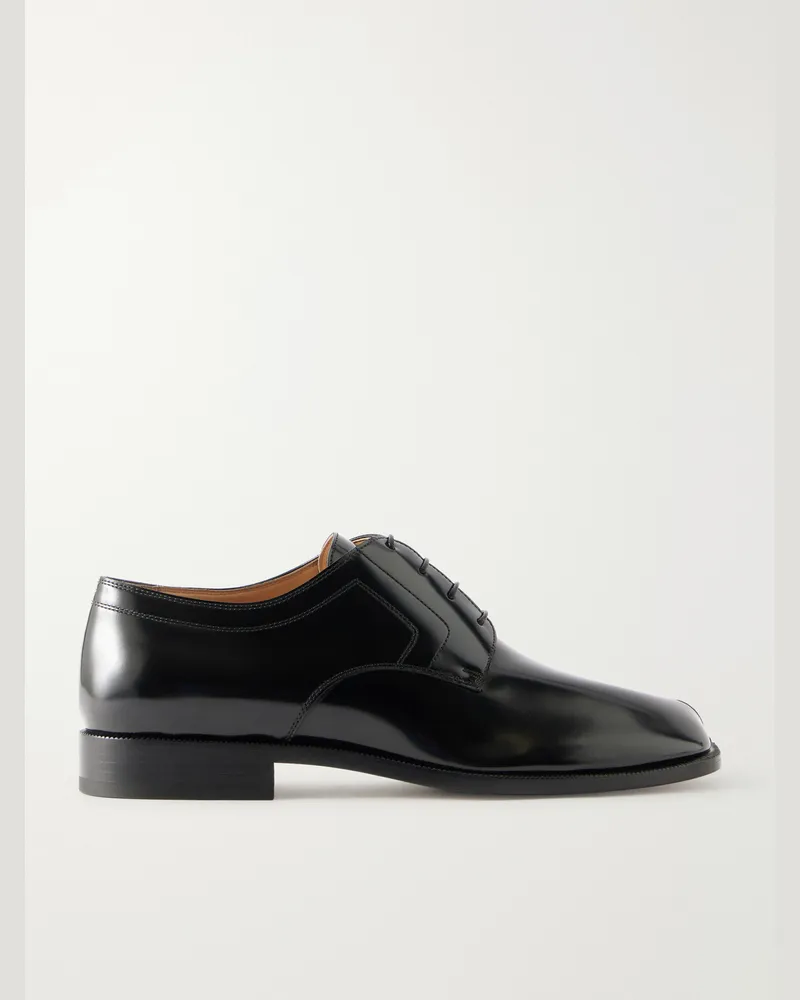 Maison Margiela Tabi Leather Derby Shoes Black