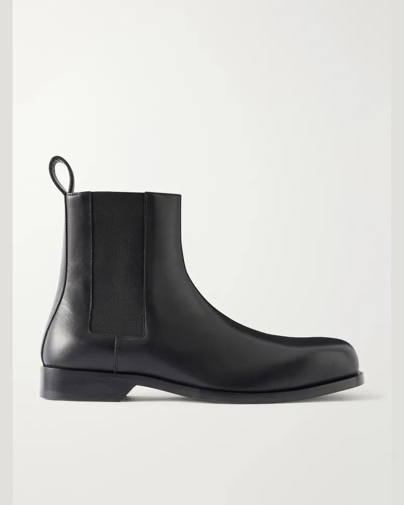 Loewe Bobine Leather Chelsea Boots Black