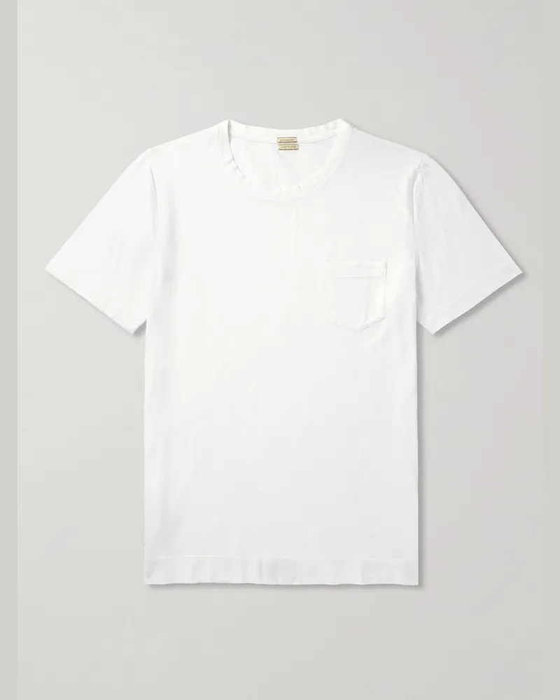 Massimo Alba Panarea T-Shirt aus Baumwoll-Jersey Weiß