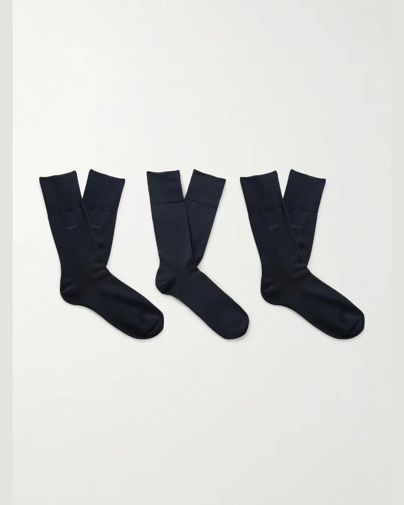 CDLP Set mit sechs Paar Socken aus einer Baumwollmischung Mehrfarbig