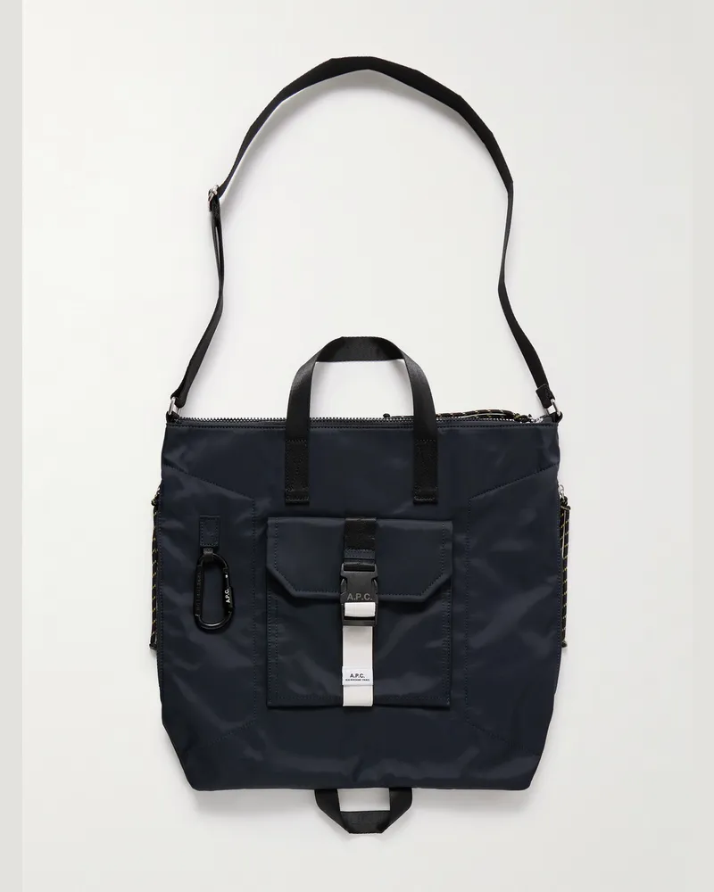 A.P.C. Trek Tote aus Nylon-Ripstop Blau