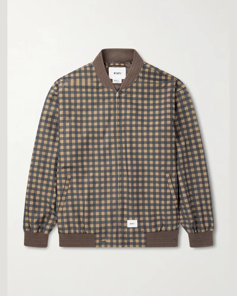 WTAPS Jacke aus Shell mit Karomuster Neutral