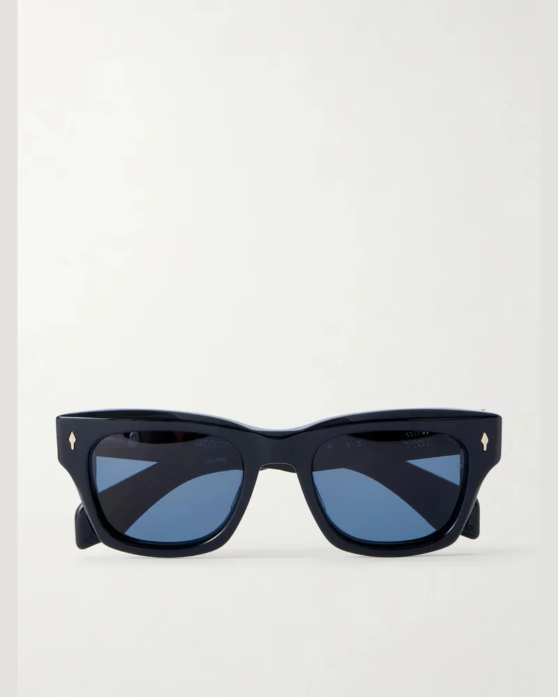 Jacques Marie Mage Dealan 53 Square-Frame Acetate Sunglasses Black