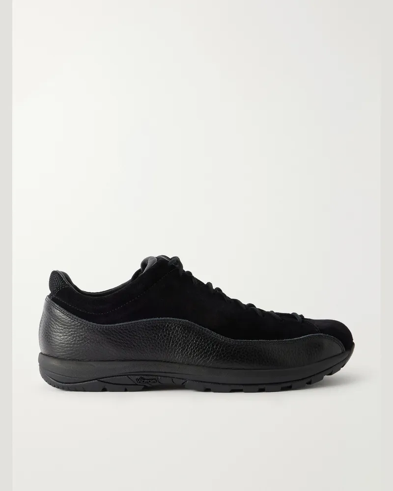 Diemme Bardolino Suede and Leather Sneakers Black