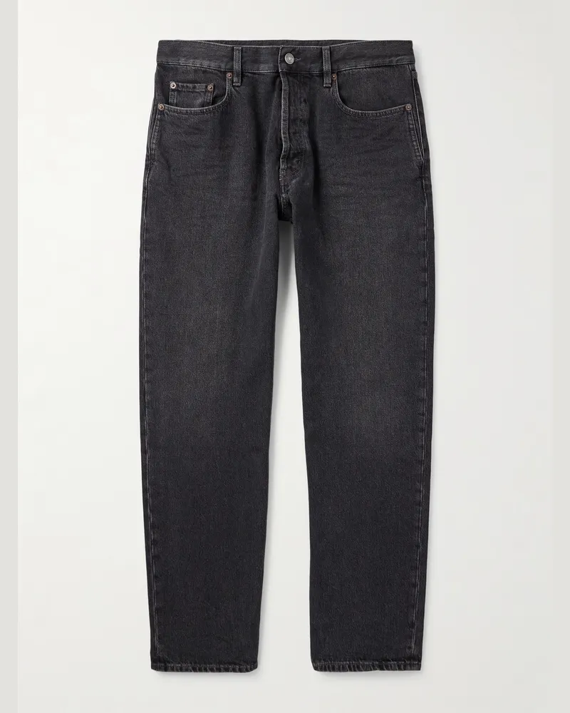 Saint Laurent Gerade geschnittene Jeans Schwarz