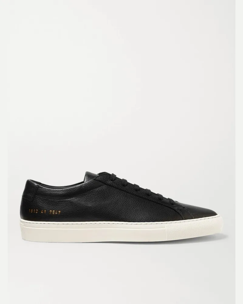 Common Projects Original Achilles Sneakers aus vollnarbigem Leder Schwarz