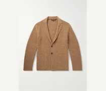 Cerbonnio Cashmere and Linen-Blend Tweed Cardigan