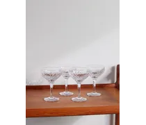 Barwell Set aus vier Sektschalen aus Kristallglas