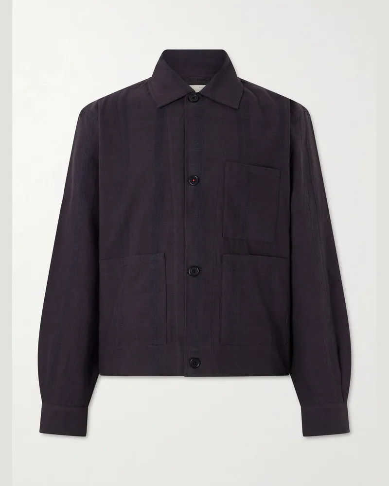 KARDO Bodhi Cotton-Jacquard Jacket Black