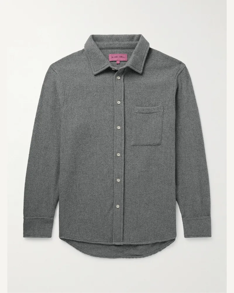 The Elder Statesman Hemdjacke aus Kaschmir Grau