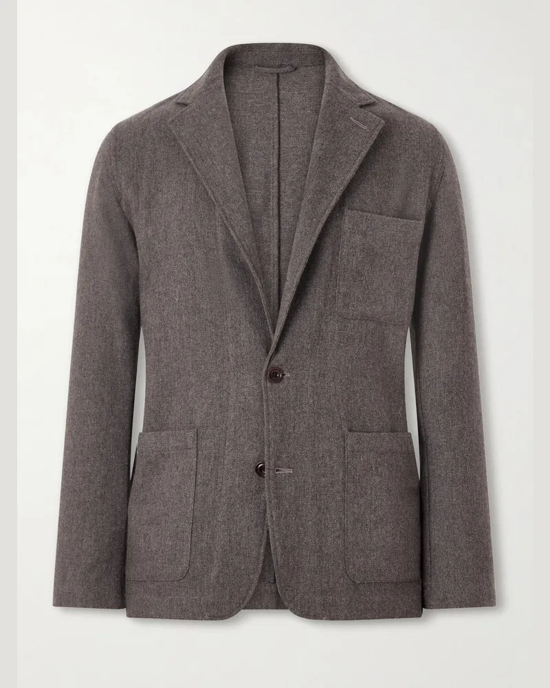 Hartford Julien Wool-Blend Blazer Gray