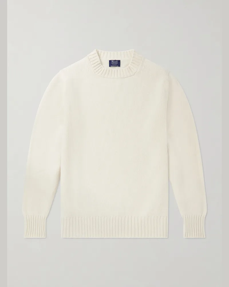 William Lockie Pullover aus Wolle Neutral