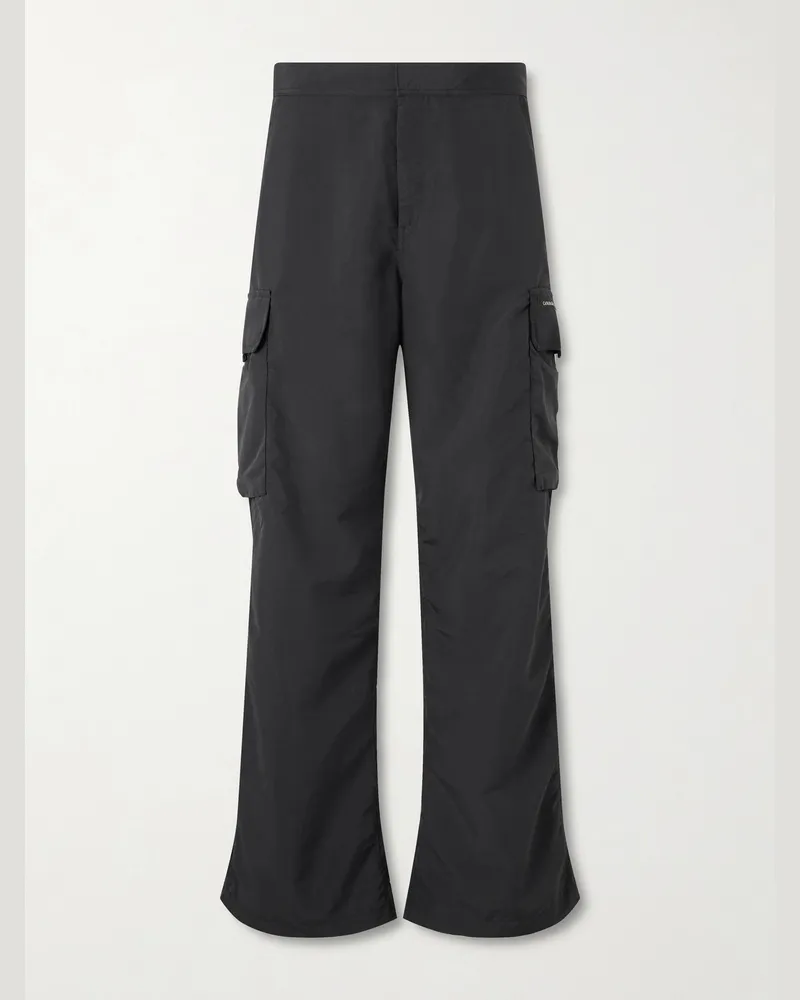 Canada Goose Vault Straight-Leg Shell Cargo Trousers Black