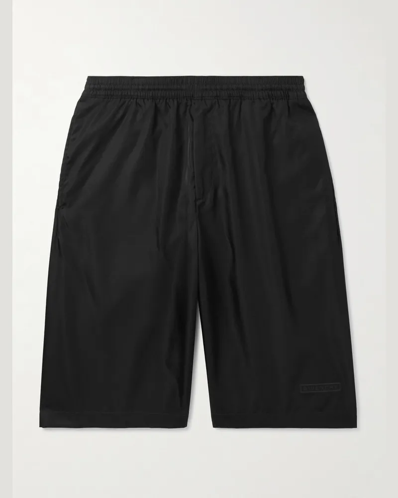 Givenchy Gerade geschnittene Shorts aus Shell Schwarz