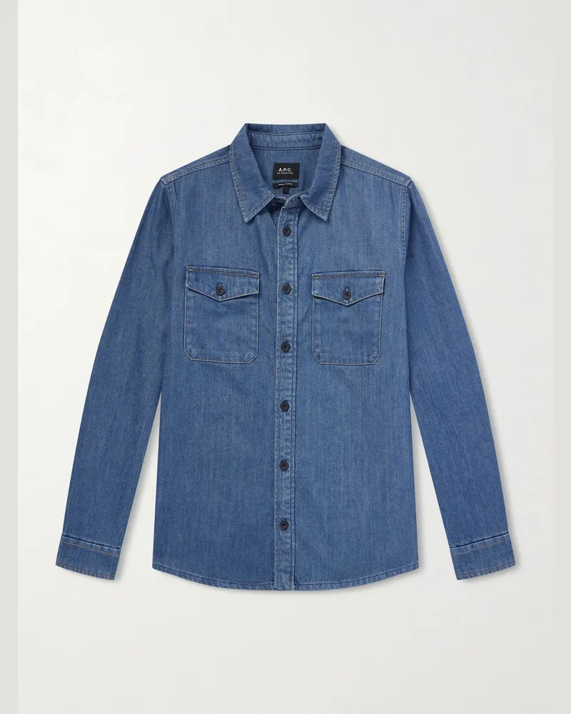 A.P.C. Denim Shirt Blue