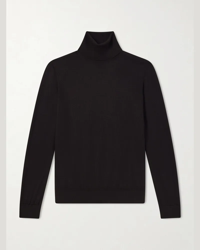Dunhill Cashmere Rollneck Sweater Brown