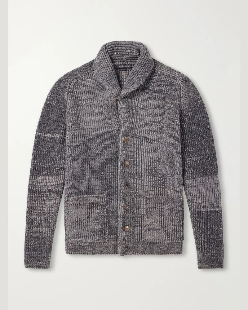 Begg & Co Surfer Cashmere Cardigan Gray