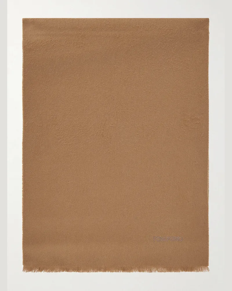 Tom Ford Cashmere Scarf Brown