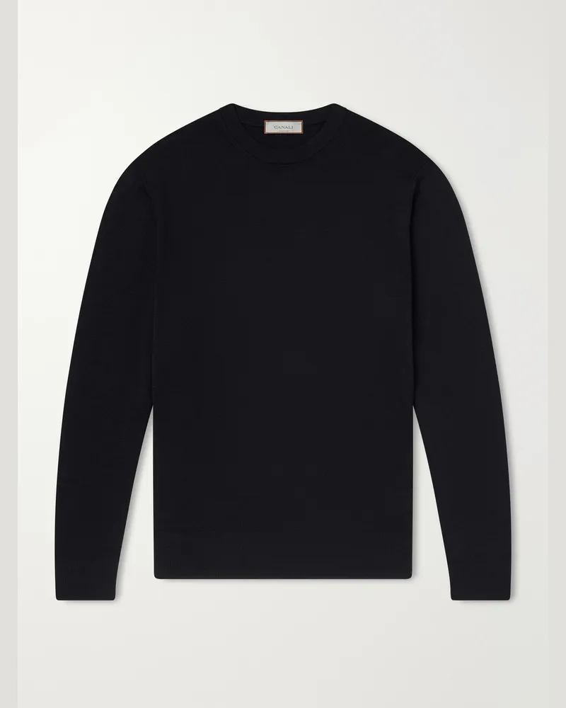 Canali Wool Sweater Black