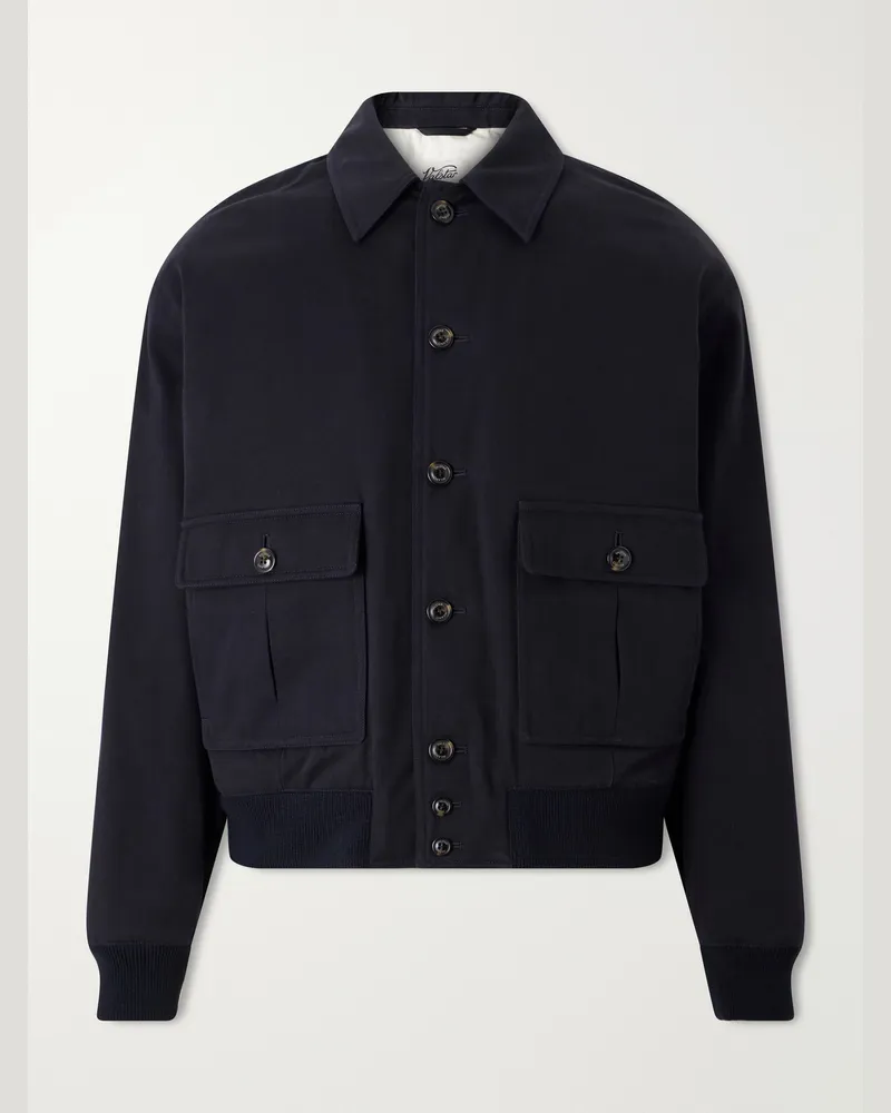 Valstar Colin Padded Cotton-Twill Bomber Jacket Blue