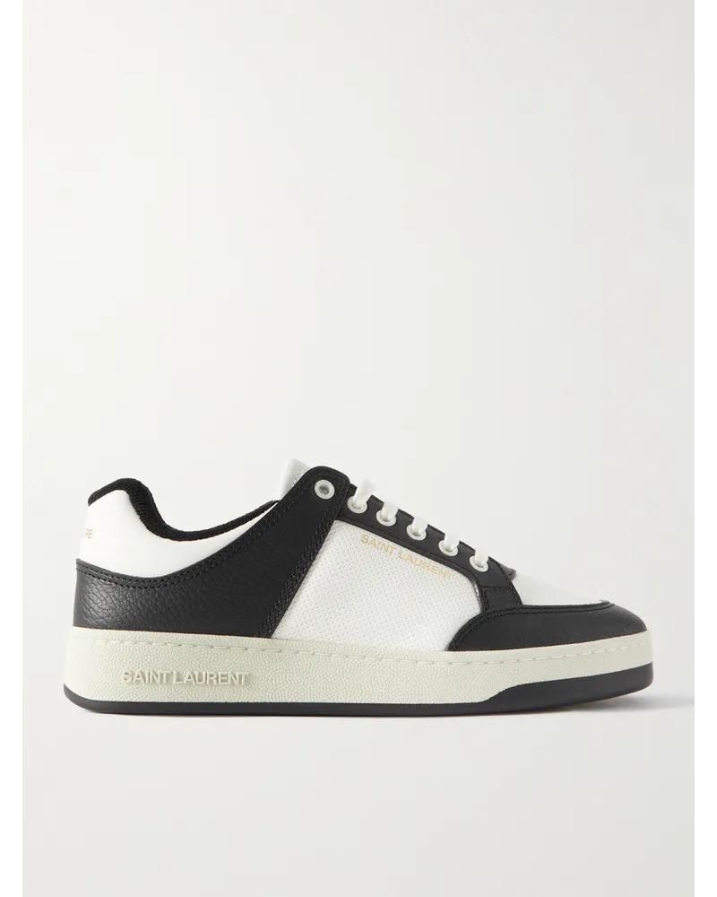 Saint Laurent SL/61 Sneakers aus perforiertem Leder Weiß