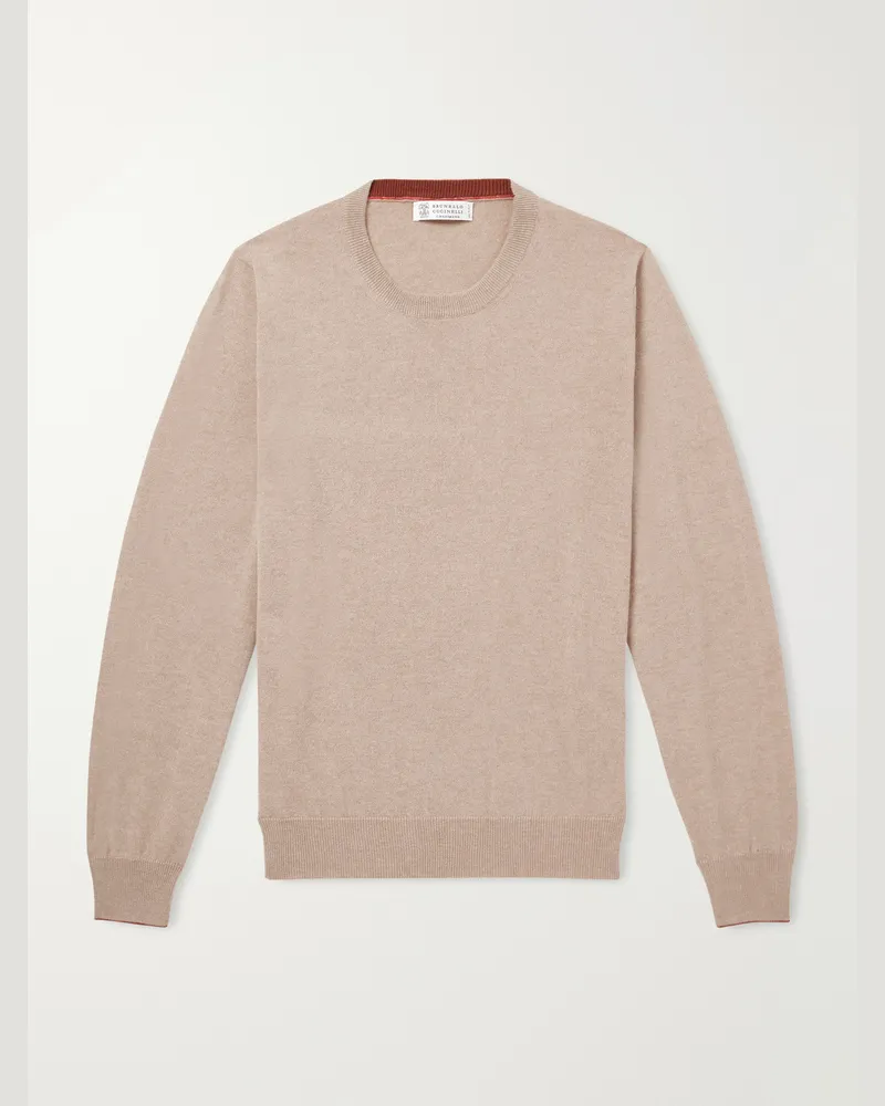 Brunello Cucinelli Cashmere Sweater Brown