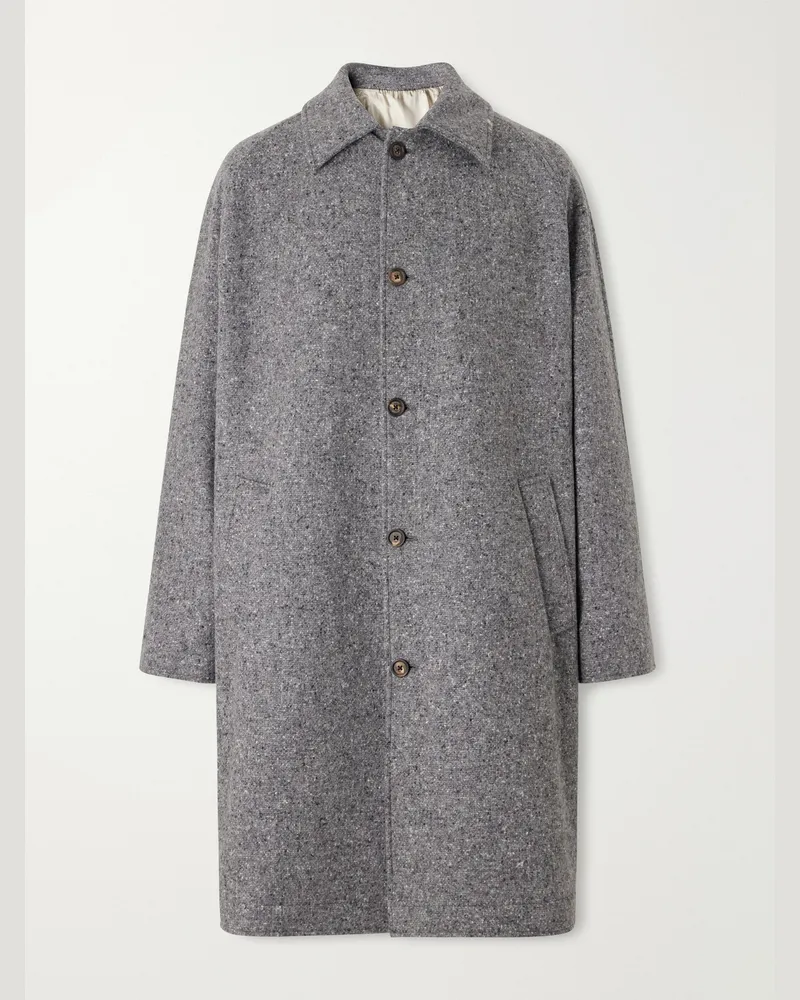 Eleventy Wool-Blend Coat Gray