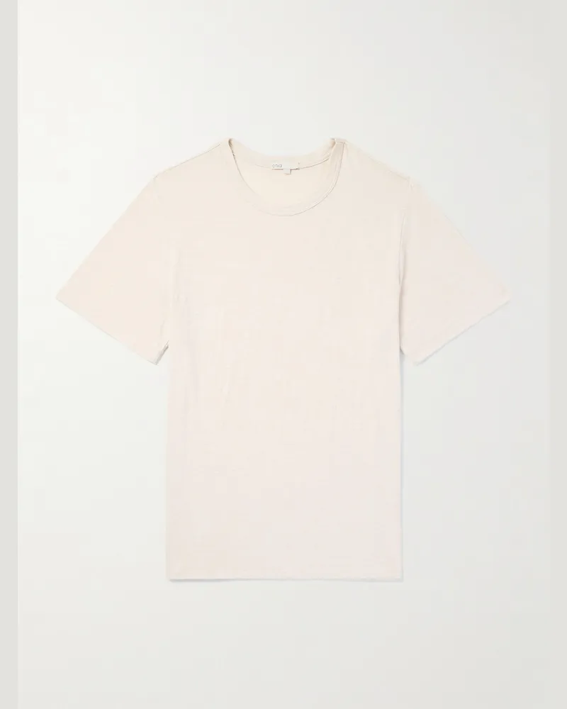 Onia T-Shirt aus Flammgarn-Jersey aus Baumwolle Neutral
