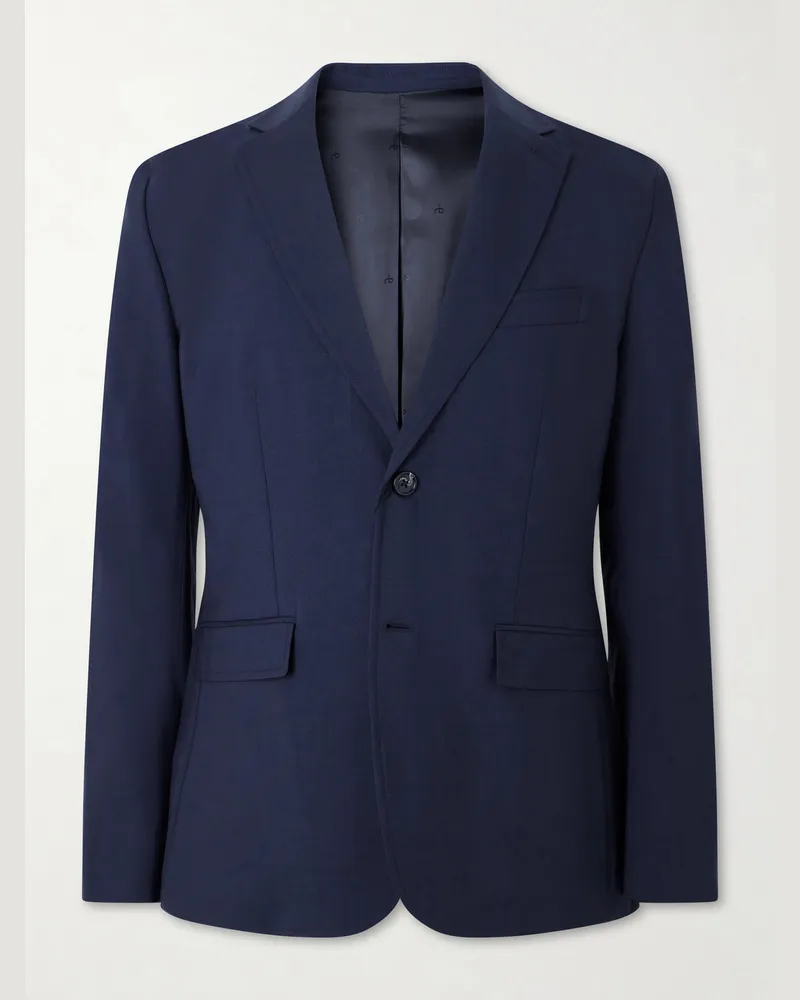 Rag & Bone Skeleton Wool Suit Jacket Blue