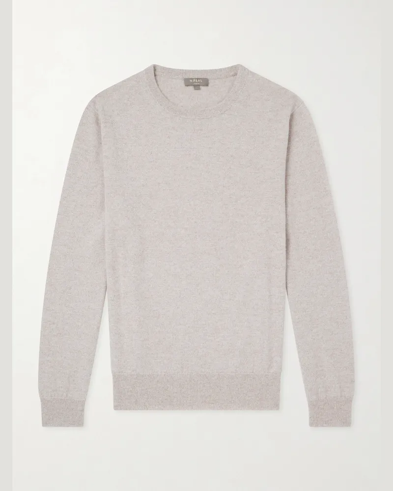 N.Peal Oxford Cashmere Sweater Brown