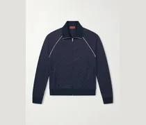 Logo-Jacquard Tech-Jersey Track Jacket