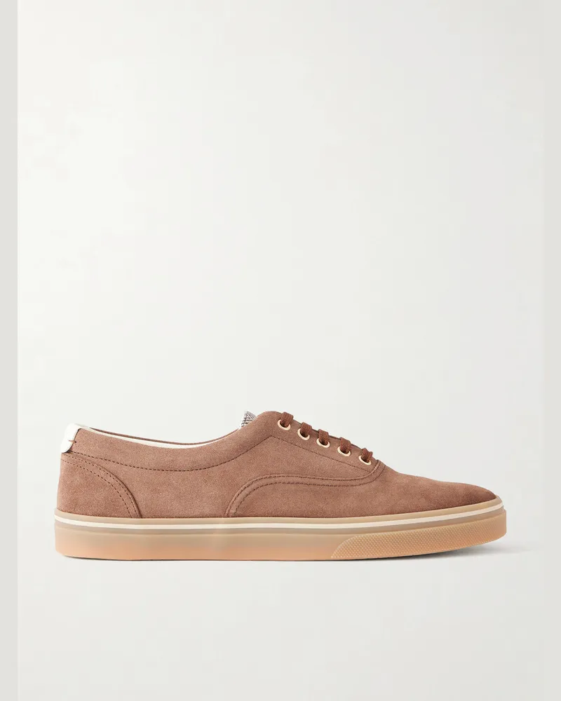 Brunello Cucinelli Suede Sneakers Brown