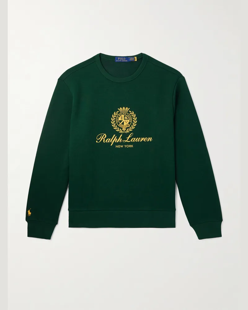 Ralph Lauren Sweatshirt aus Jersey aus einer Baumwollmischung mit Logoprint Grün