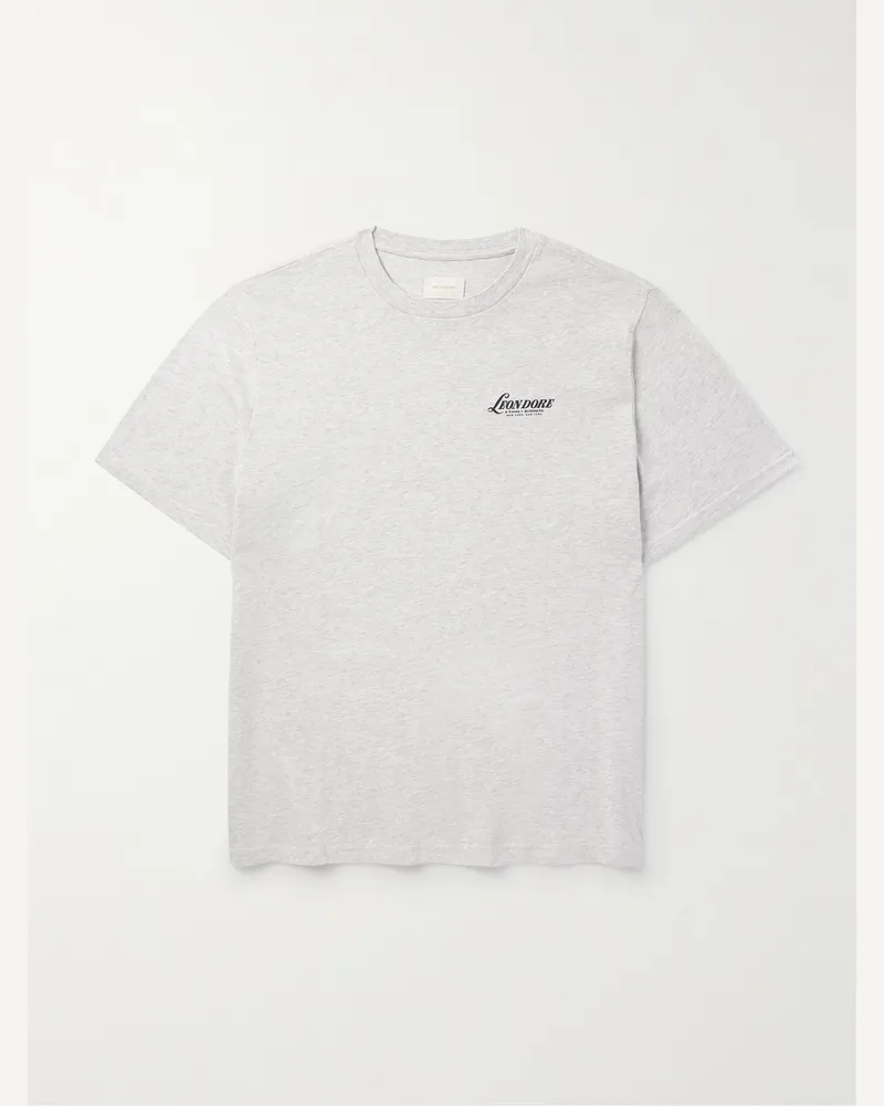 Aimé Leon Dore Records T-Shirt aus Baumwoll-Jersey Grau