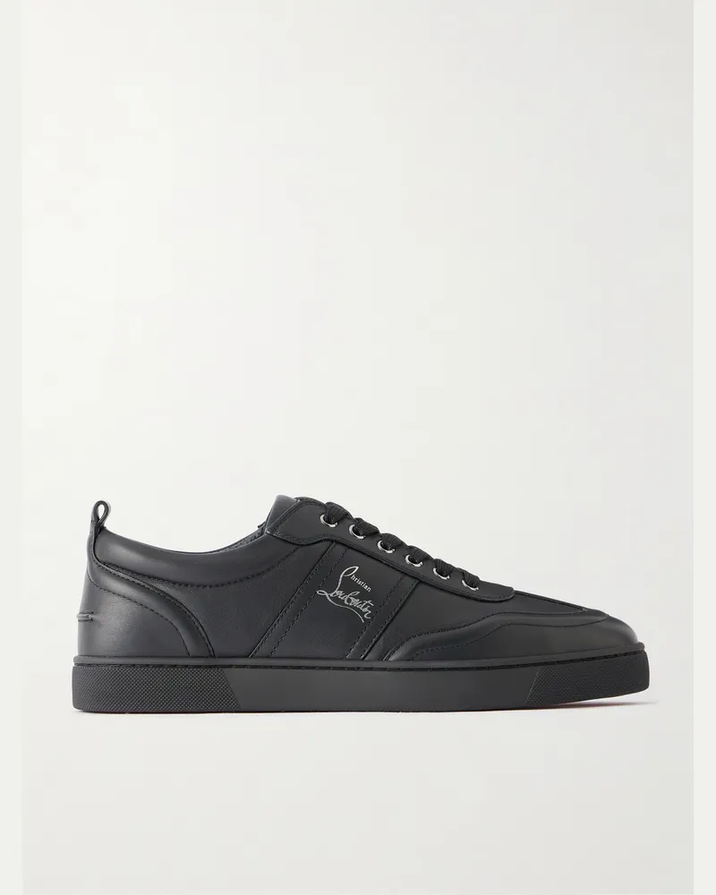Christian Louboutin Retero Leather Sneakers Black