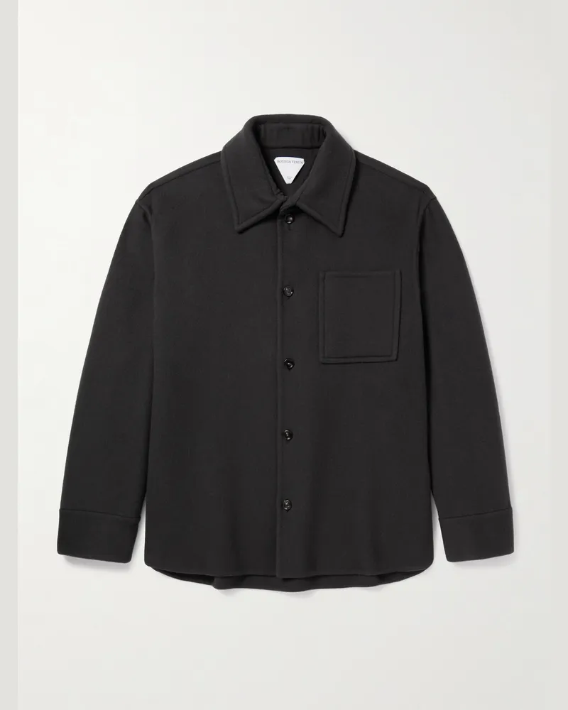 Bottega Veneta Hemdjacke aus Kaschmir Grau