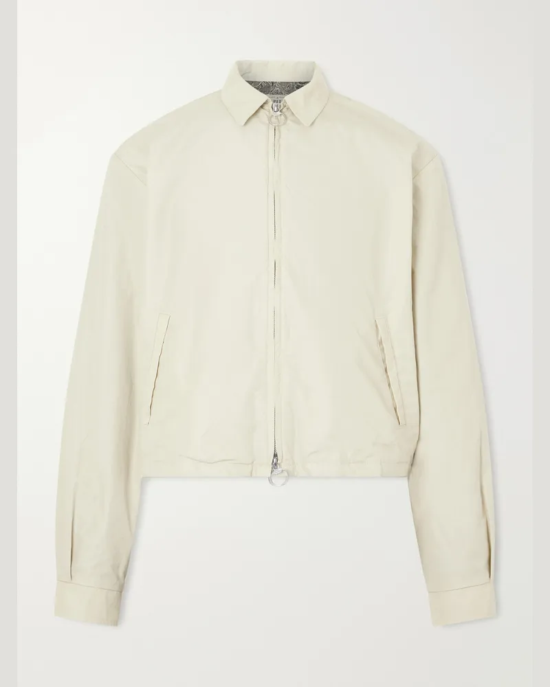 KAPITAL Hacksaw Cotton-Blend Shell Blouson Jacket Neutrals