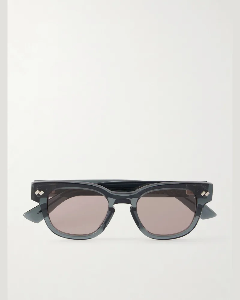 Bottega Veneta Round-Frame Acetate Sunglasses Gray