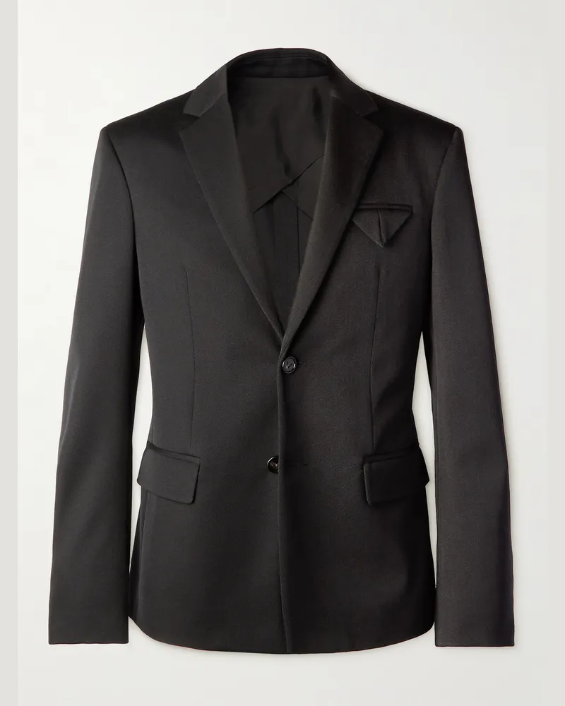 Bottega Veneta Sakko aus Schurwollgarbardine Schwarz