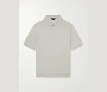 Cashmere and Silk-Blend Polo Shirt