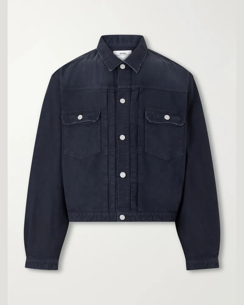 Visvim 101XX Embroidered Garment-Dyed Corduroy Jacket Blue