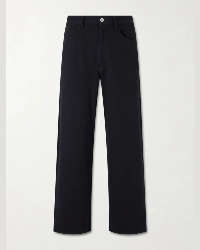 AURALEE Wide-Leg Jeans Black
