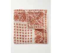 Einstecktuch aus einer Kaschmir-Seidenmischung mit Print